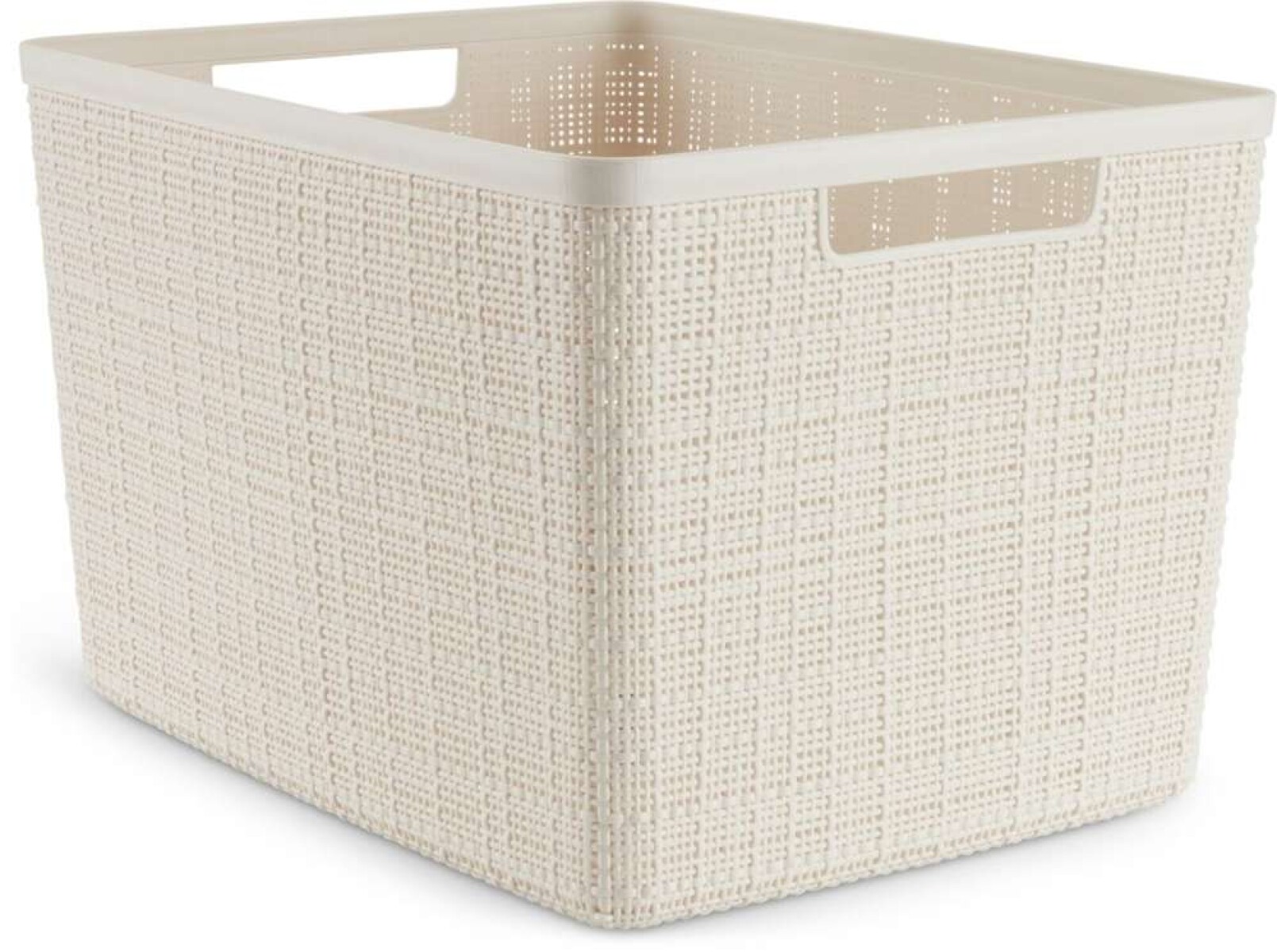 Cesta Jute 20L Plastico - Blanco Crudo 