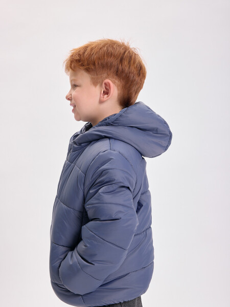 Campera abrigo capitoneada Azul Medio