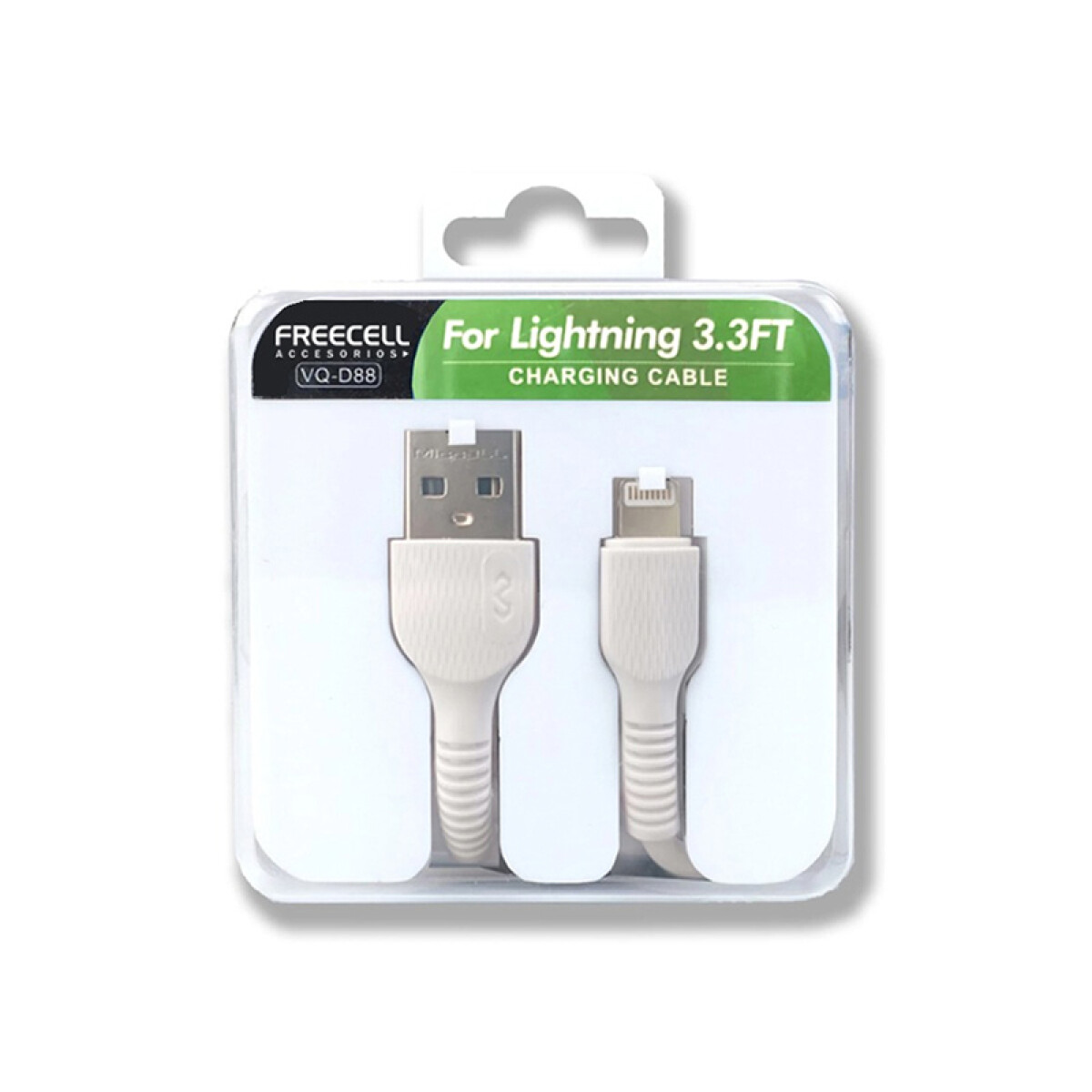 Cable USB a Lightning 1 metro Miccell caja acrìlico - Unica 