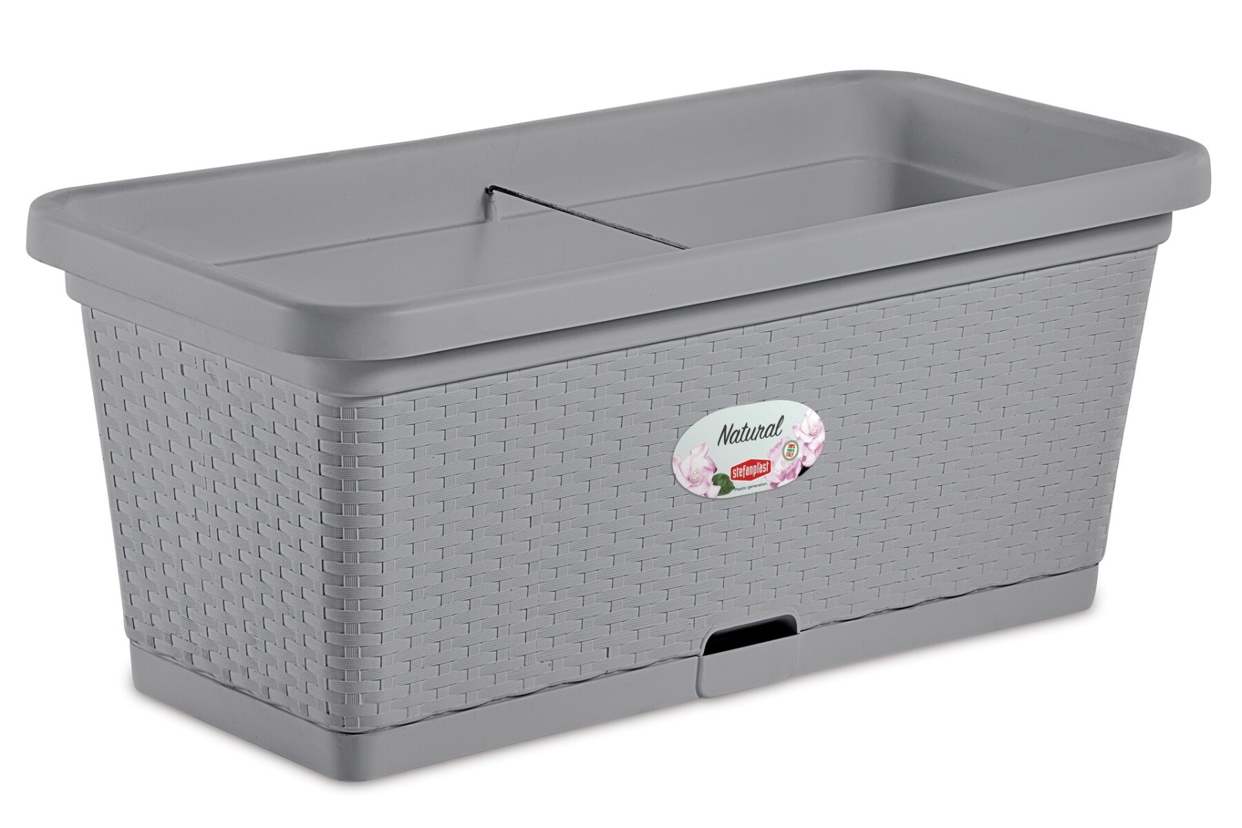 MACETA STEFANPLAST NATURAL 80CM GRIS PIEDRA 
