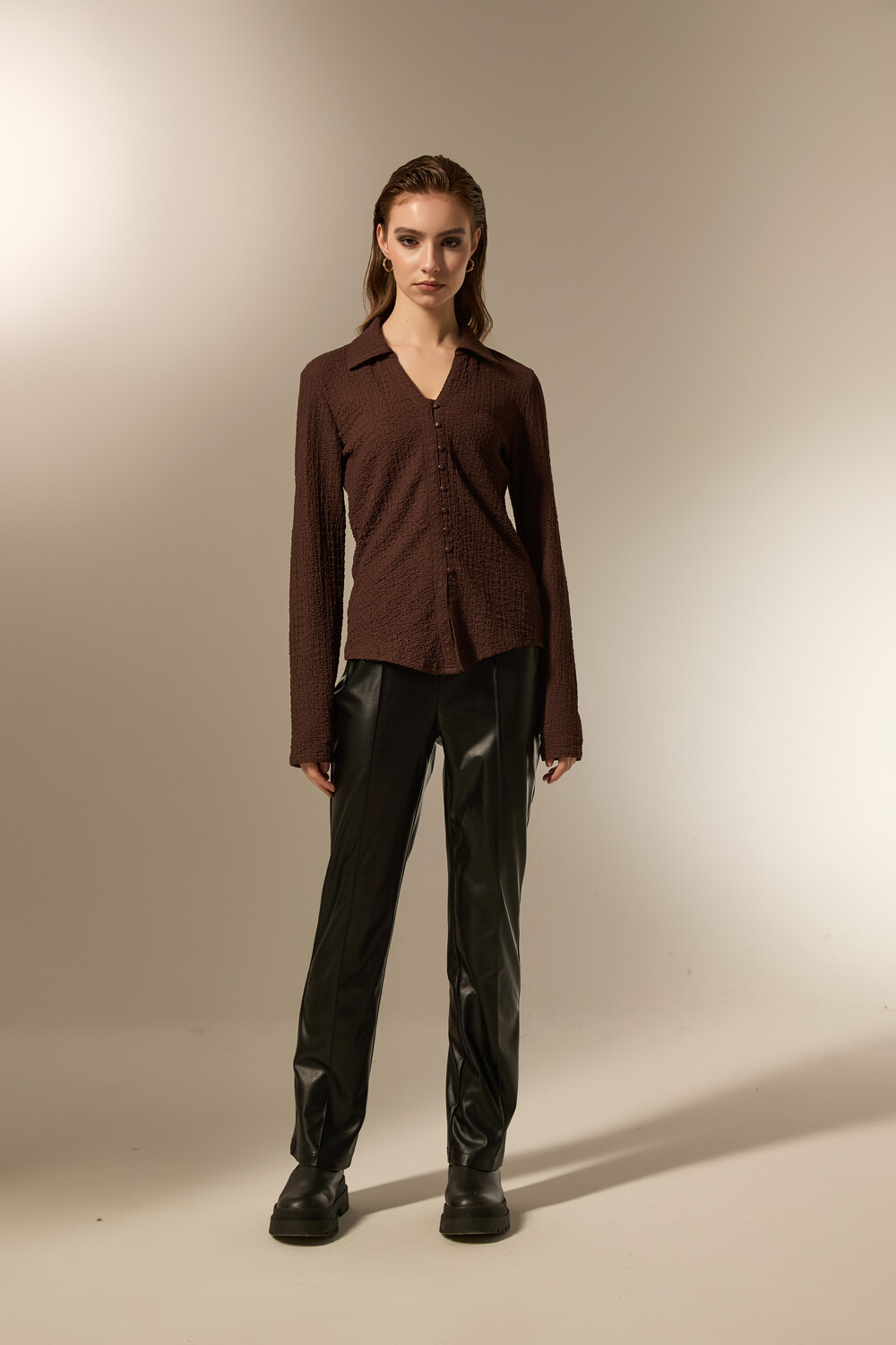 Camisa Hesme Chocolate