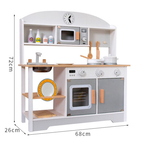Cocina De Madera Completa De Calidad + Horno + Micro Jug007018