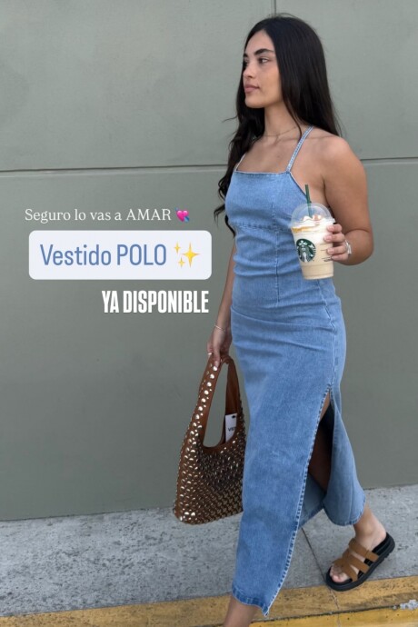Vestido POLO- Denim largo Vestido POLO- Denim largo