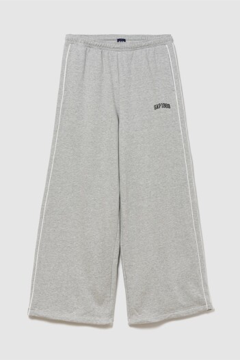 Pantalón Deportivo Baggy Logo Gap Mujer B08