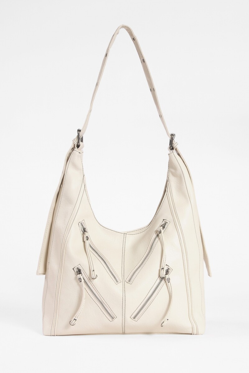 Cartera soft ojalillos crudo
