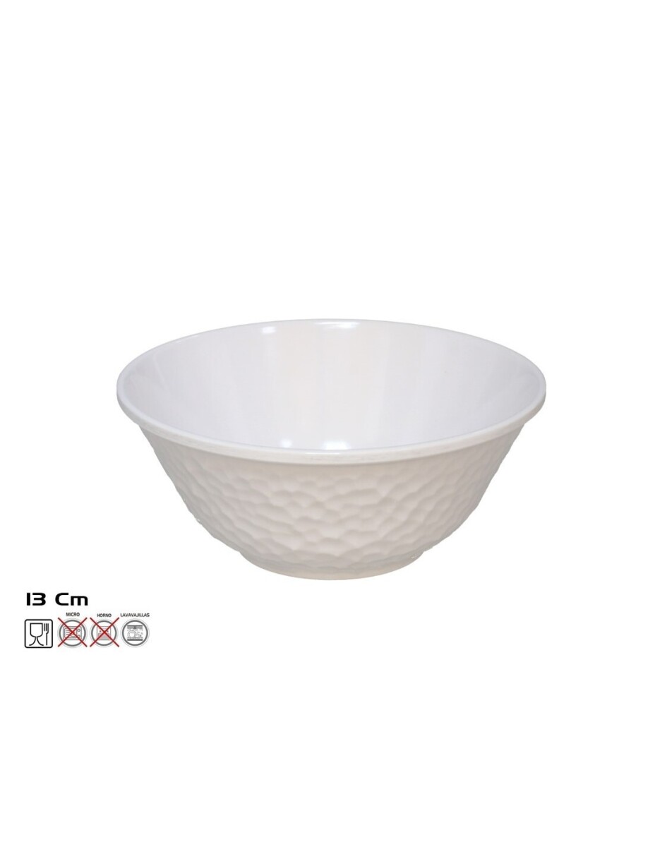 Bowl Diamond 13 cm de Melamina – Blanco 