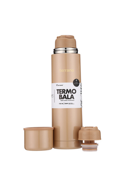 Termo Bala 750ML Metalizado Oro