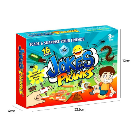 Set X16 Bromas Insectos Cuchillo Falso Juguete Hlw001001-m1