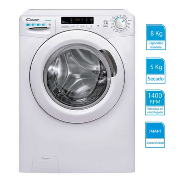 Lavasecarropa Smart Candy Csws 4852dwe1-s 8/5 Kg Outlet OLT LAVASECARROPAS CANDY CSWS4852DWE A25
