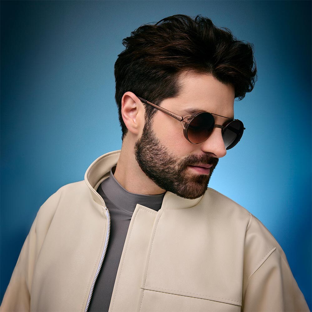 Lentes de Sol Alok Sneakers 2024 Redondo - Hombre Negro/Brillo