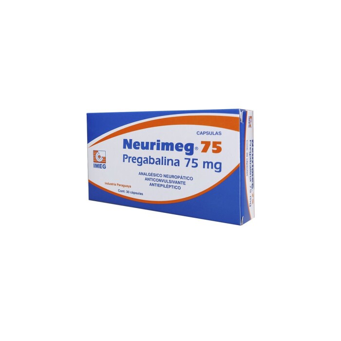 NEURIMEG 75 MG. CJ X 30 CÁPS. única