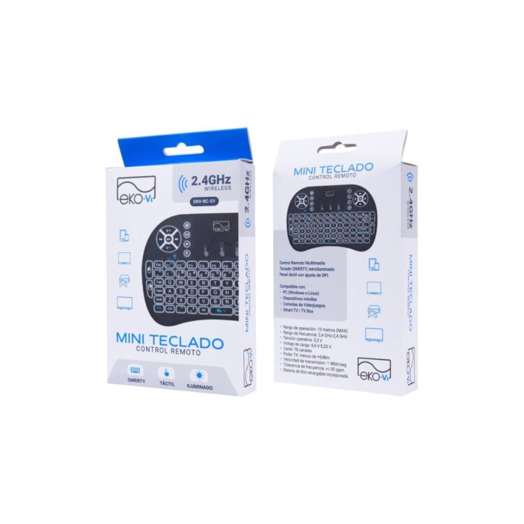 MINI TECLADO CONTROL REMOTO INALAMBRICO EKO-VI MINI TECLADO CONTROL REMOTO INALAMBRICO EKO-VI