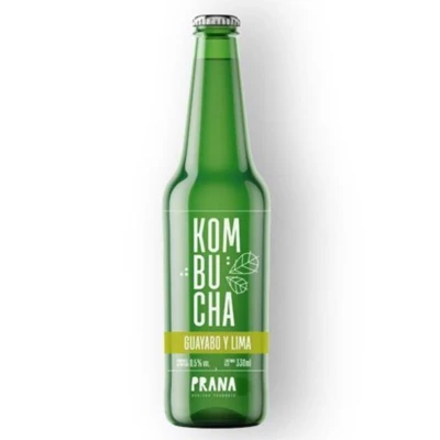 Kombucha guayabo y lima 330 ml Prana Kombucha Prana Guayabo Y Lima