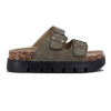 Sandalias Mujer Darkness Plataforma Y Hebillas Verde