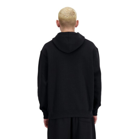 Canguro de Hombre New Balance Small Logo French Terry Hoodie Negro