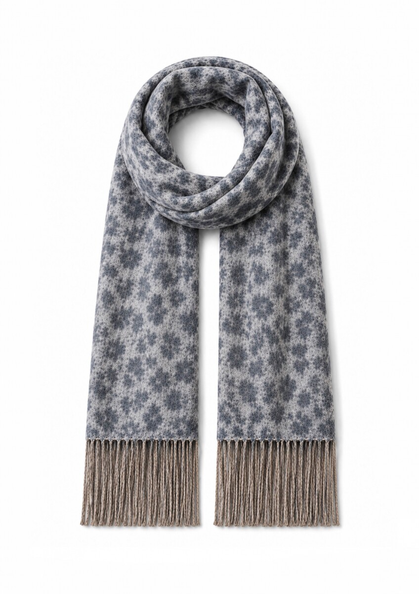 Bufanda Animal Print - Gris claro 