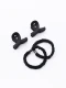 BROCHES Y COLEROS PACK X 4 NEGRO