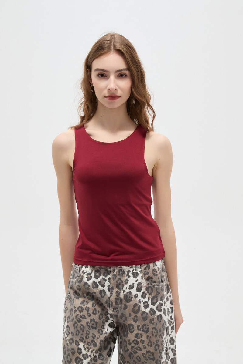 Musculosa Onesti - Cereza Oscuro 