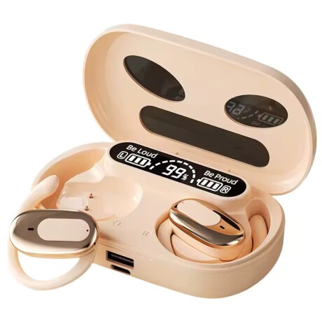 Auriculares inalámbricos ergonómicos rosa V01