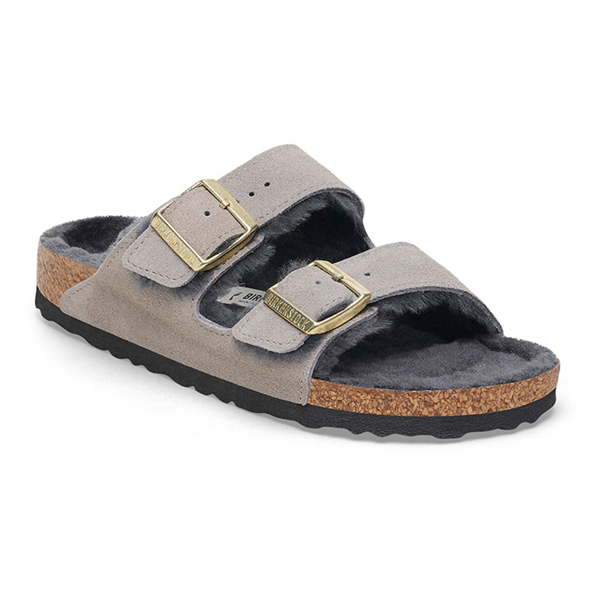 Sandalia Arizona Shearling LEVE - Estrecho - Stone Coin 