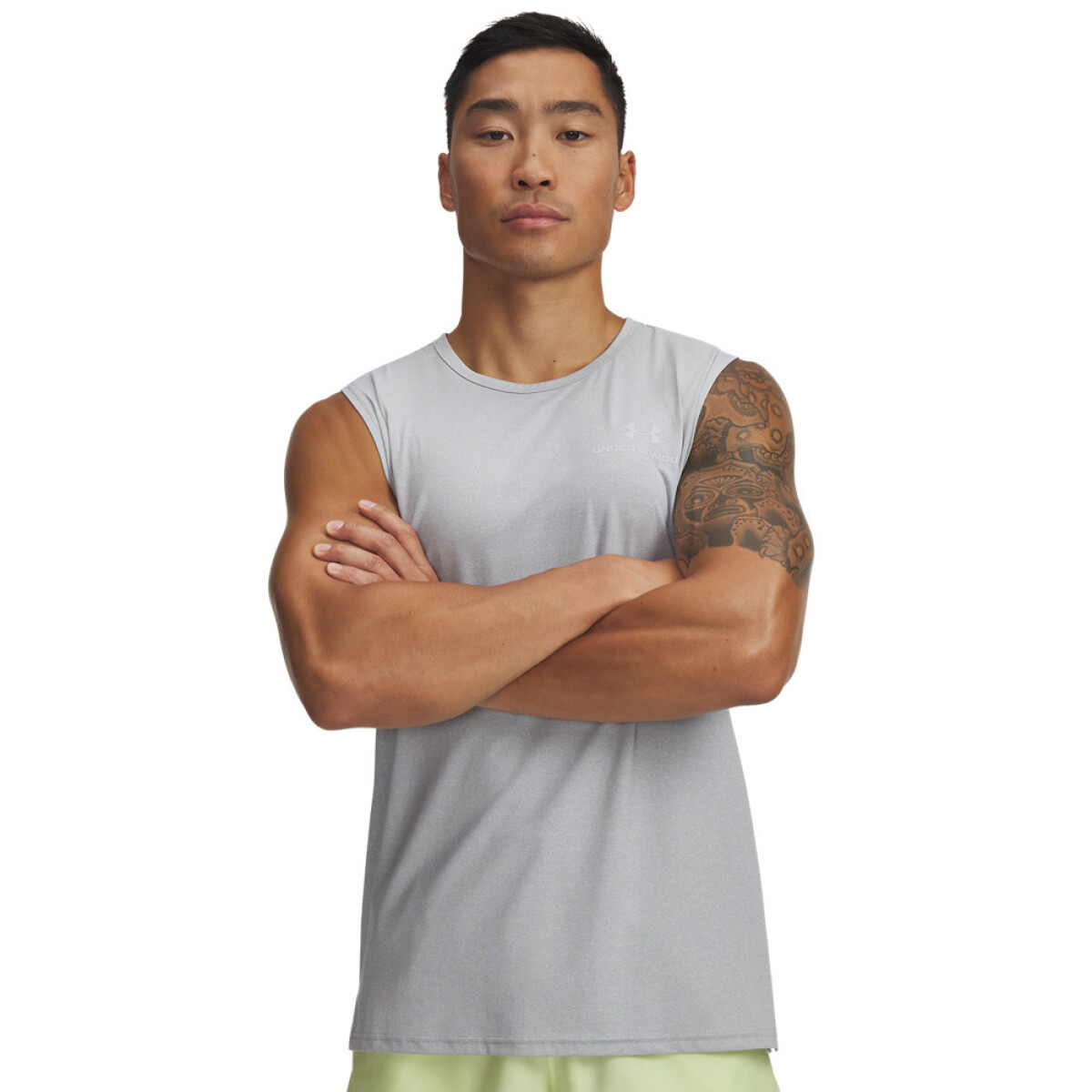 UA Vanish Energy Sleeveless-GRN - GRY-011 