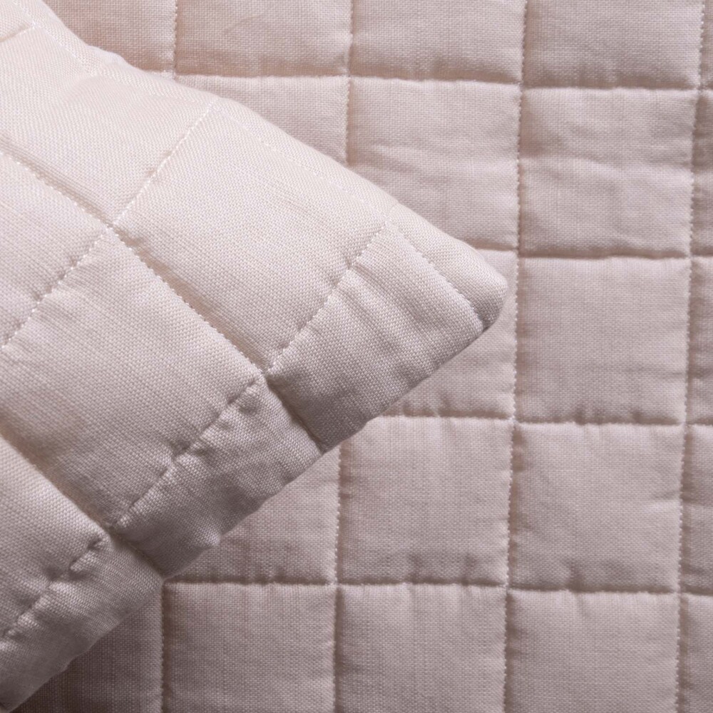 SET DE ACOLCHADO SUPER KING POLIESTER NATURAL-BEIGE CHAMBRAY AVENA