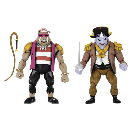2 pack Piratas - Bebop & Rocksteady Tortugas Ninja TMNT Figura
