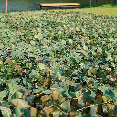 Red Malla Sombra 5x3m Toldo UV Decoración Camuflada Verde