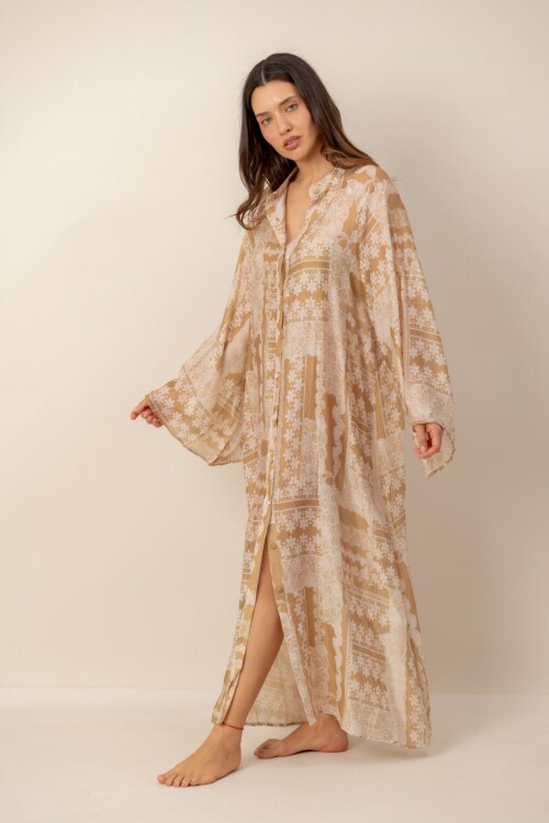 Vestido Estampa Natural