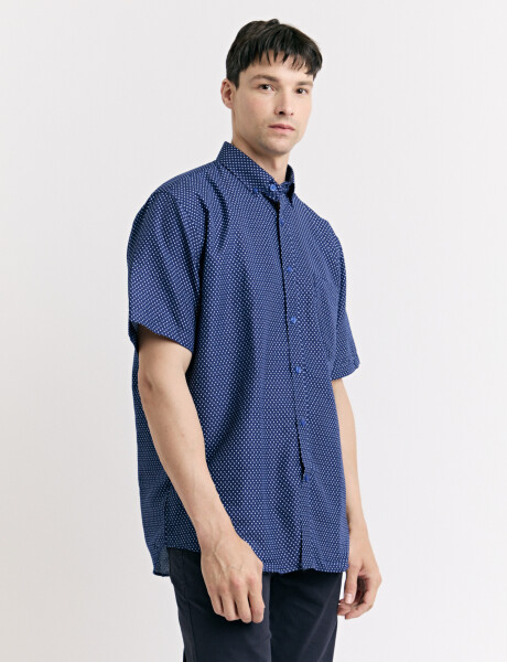 012665 CAMISA HARRINGTON LABEL Azul Osc/bla