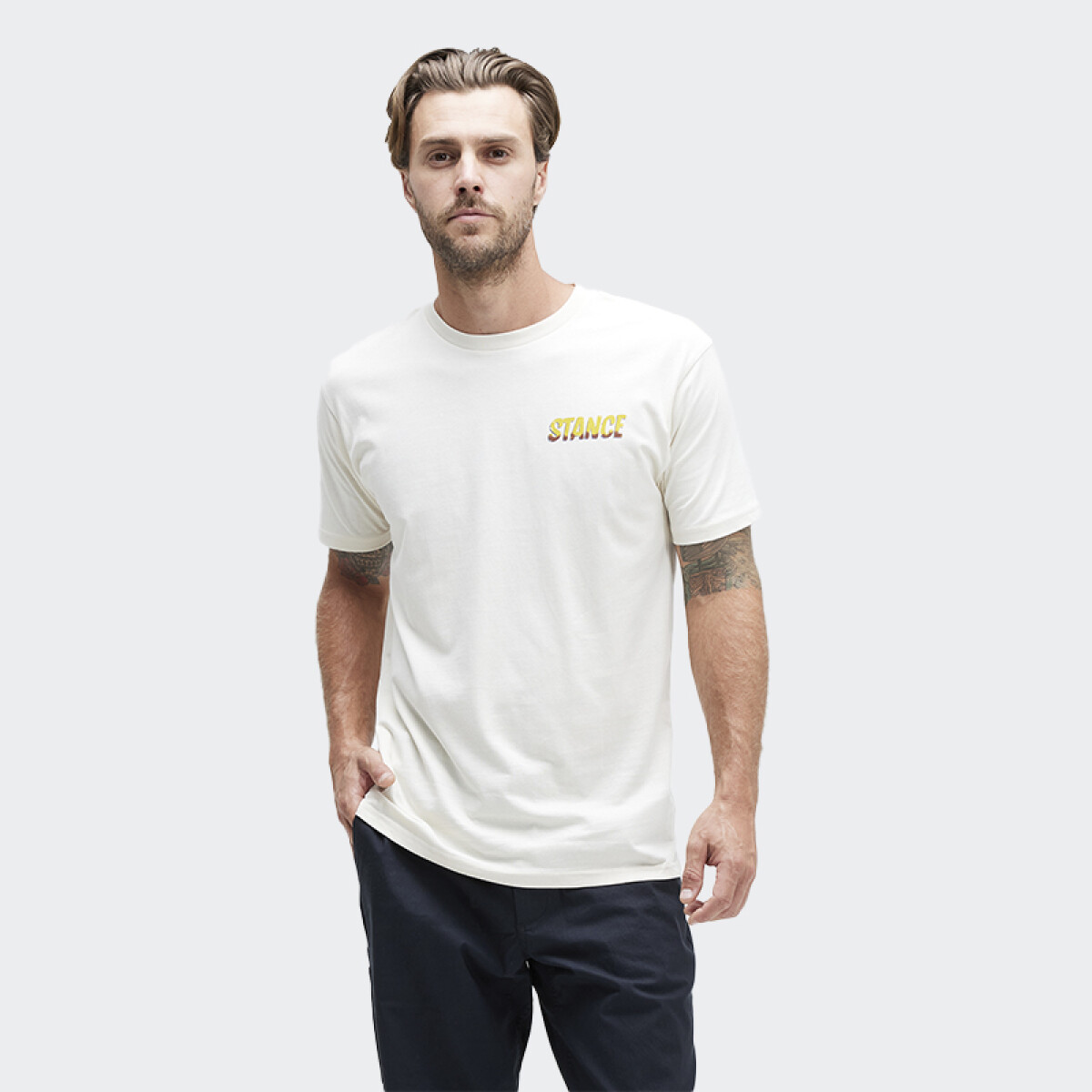 Remera Stance Pitted - Beige 