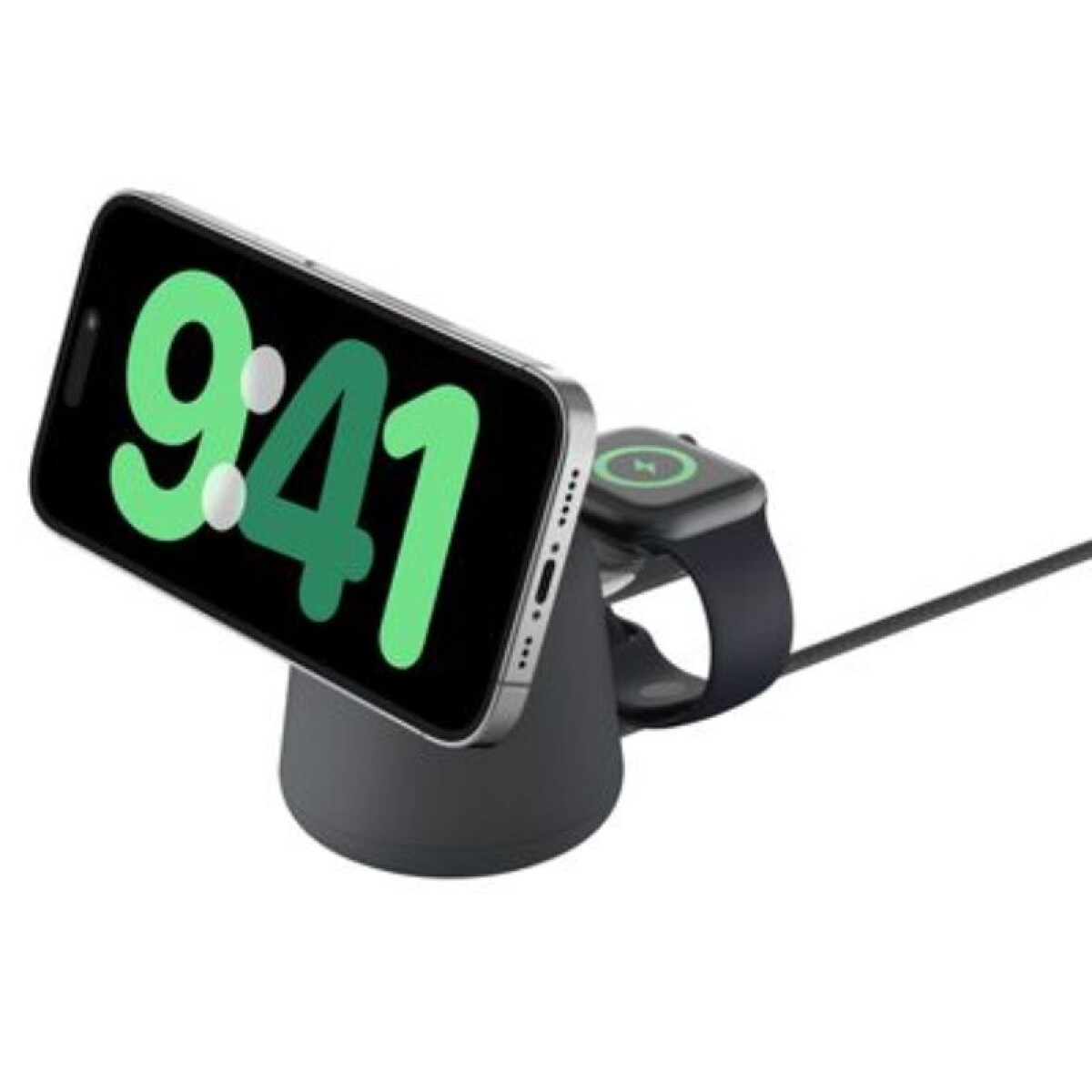 Cargador Inalambrico Belkin 2-1 Stand 15W Black MagSafe WIZ020VFH36 