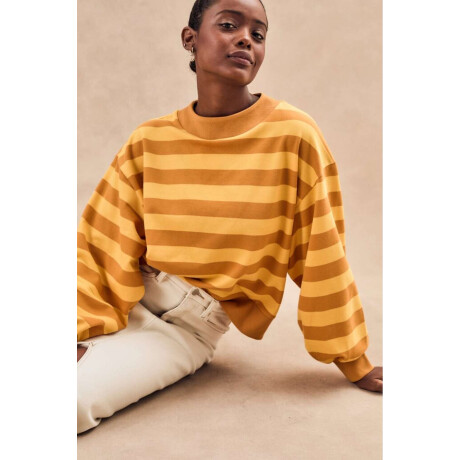 Sweater Rayado Mostaza