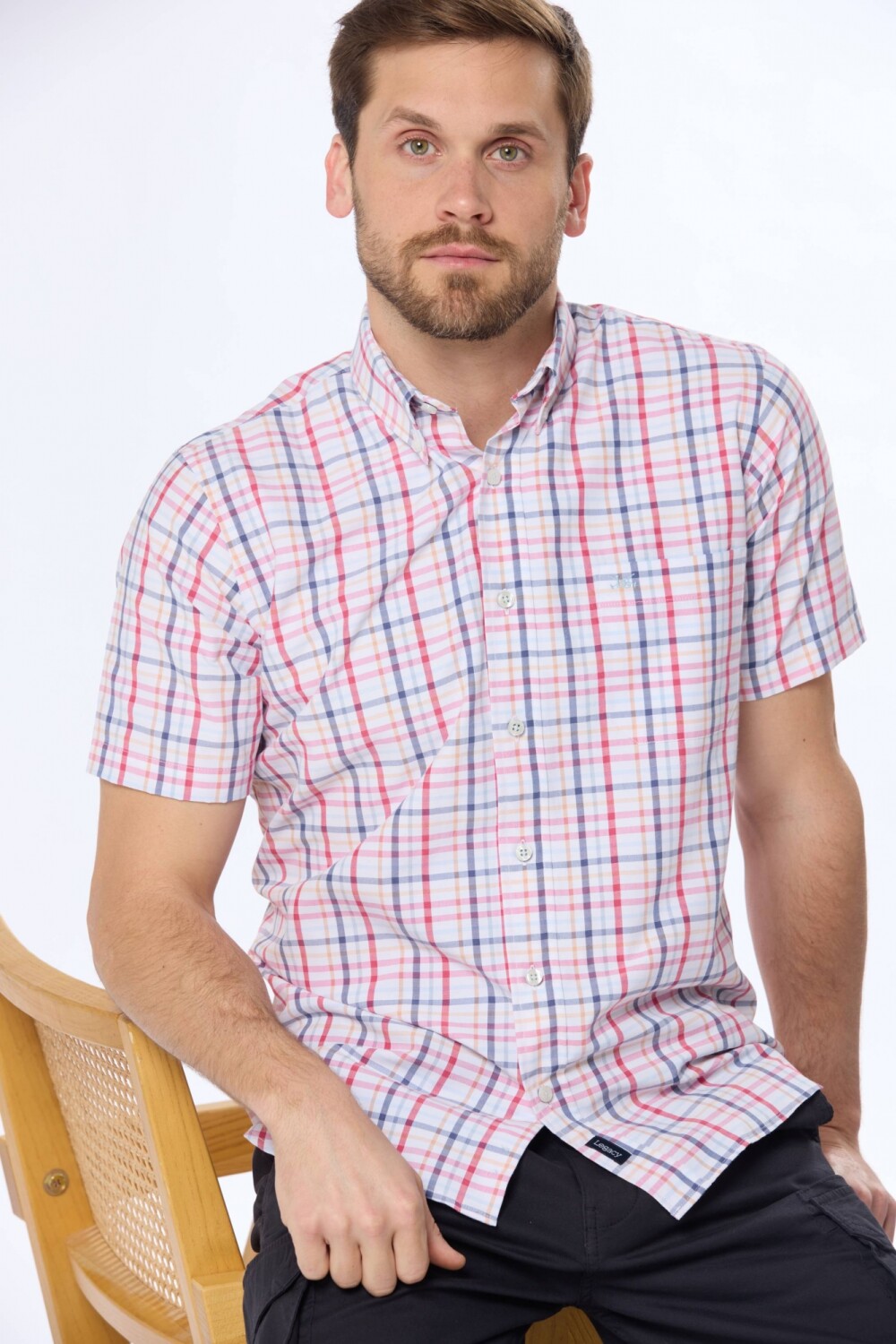 CAMISA SPORT A CUADROS Rojo