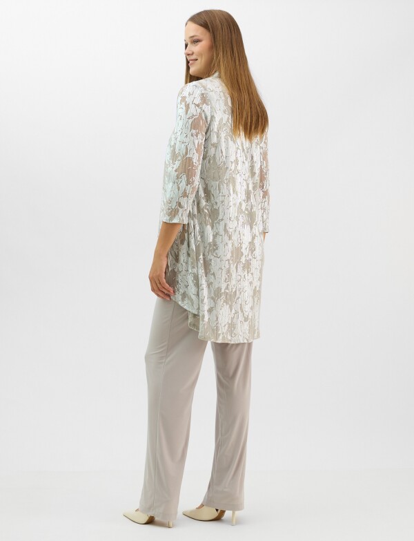 Conjunto 3 Piezas Estampado Lurex PLATEADO