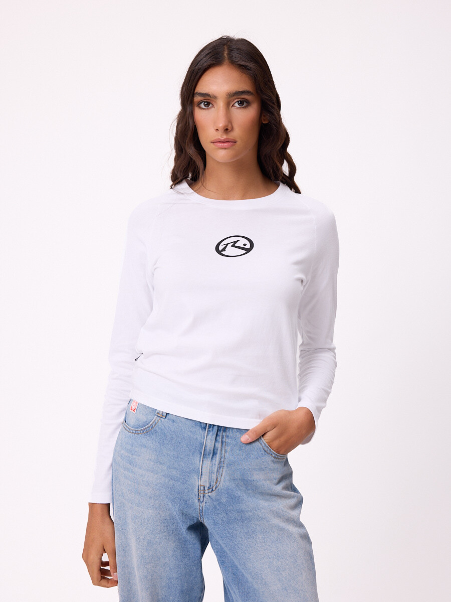 T-SHIRT M/L SAULAW26 RUSTY - Blanco 