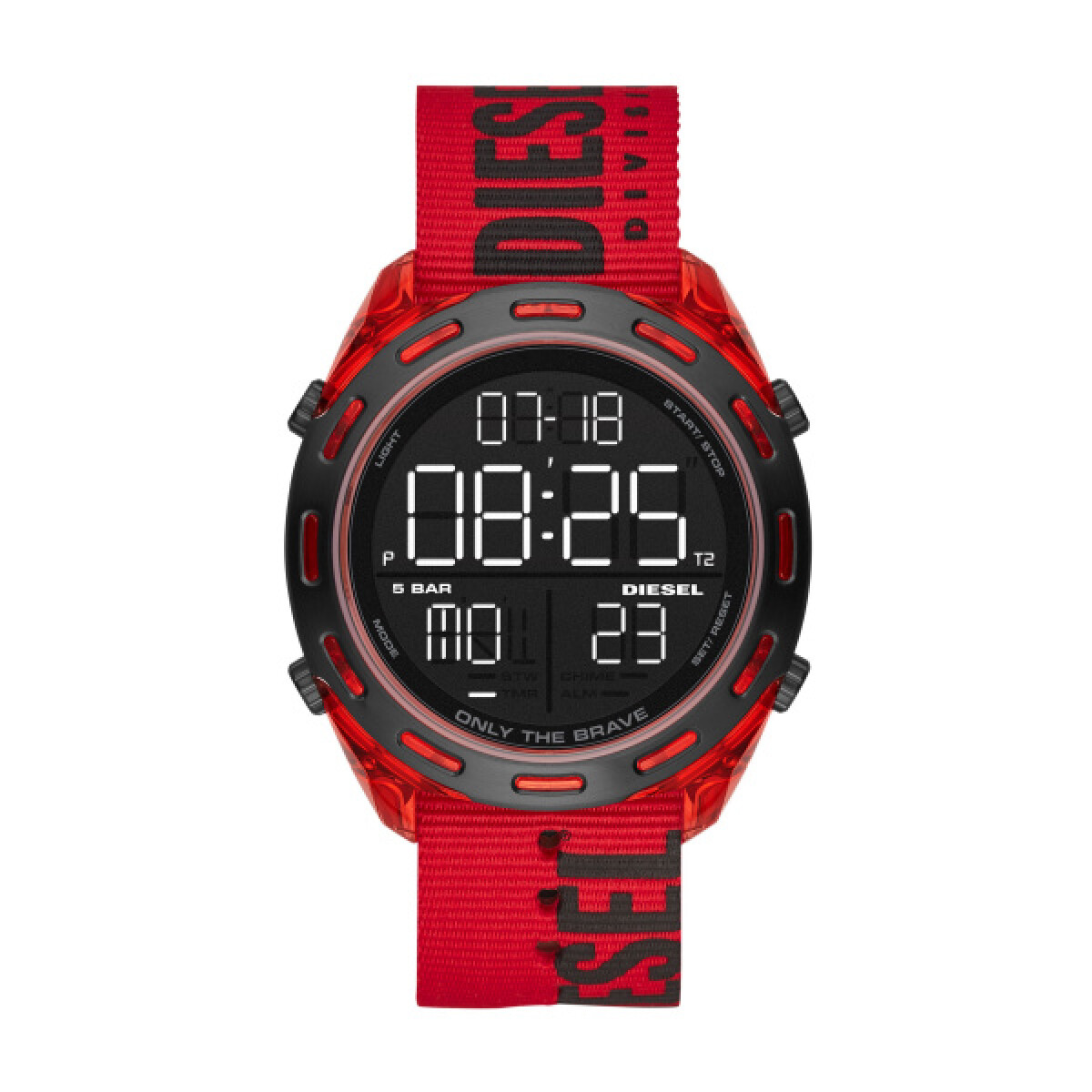 Reloj Diesel Fashion Nylon Rojo 