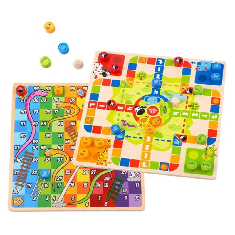 Juego 2 en 1: serpientes y escaleras Juego 2 En 1: Serpientes Y Escaleras