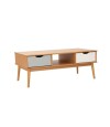 Mesa de Living Nordica Roble/Gris claro/Blanco