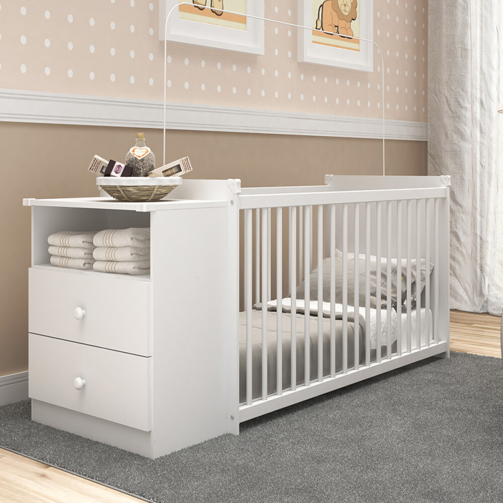 CUNA CON 2 CAJONES INFANTIL CUNA CON 2 CAJONES INFANTIL