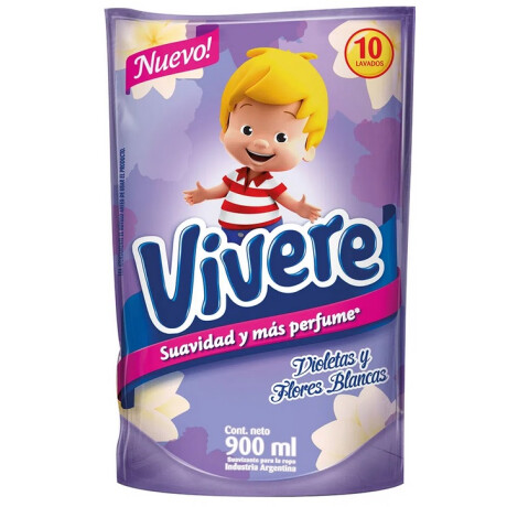 SUAVIZANTE VIVERE 900 ML VIOLETAS Y FLORES BLANCAS DP SUAVIZANTE VIVERE 900 ML VIOLETAS Y FLORES BLANCAS DP