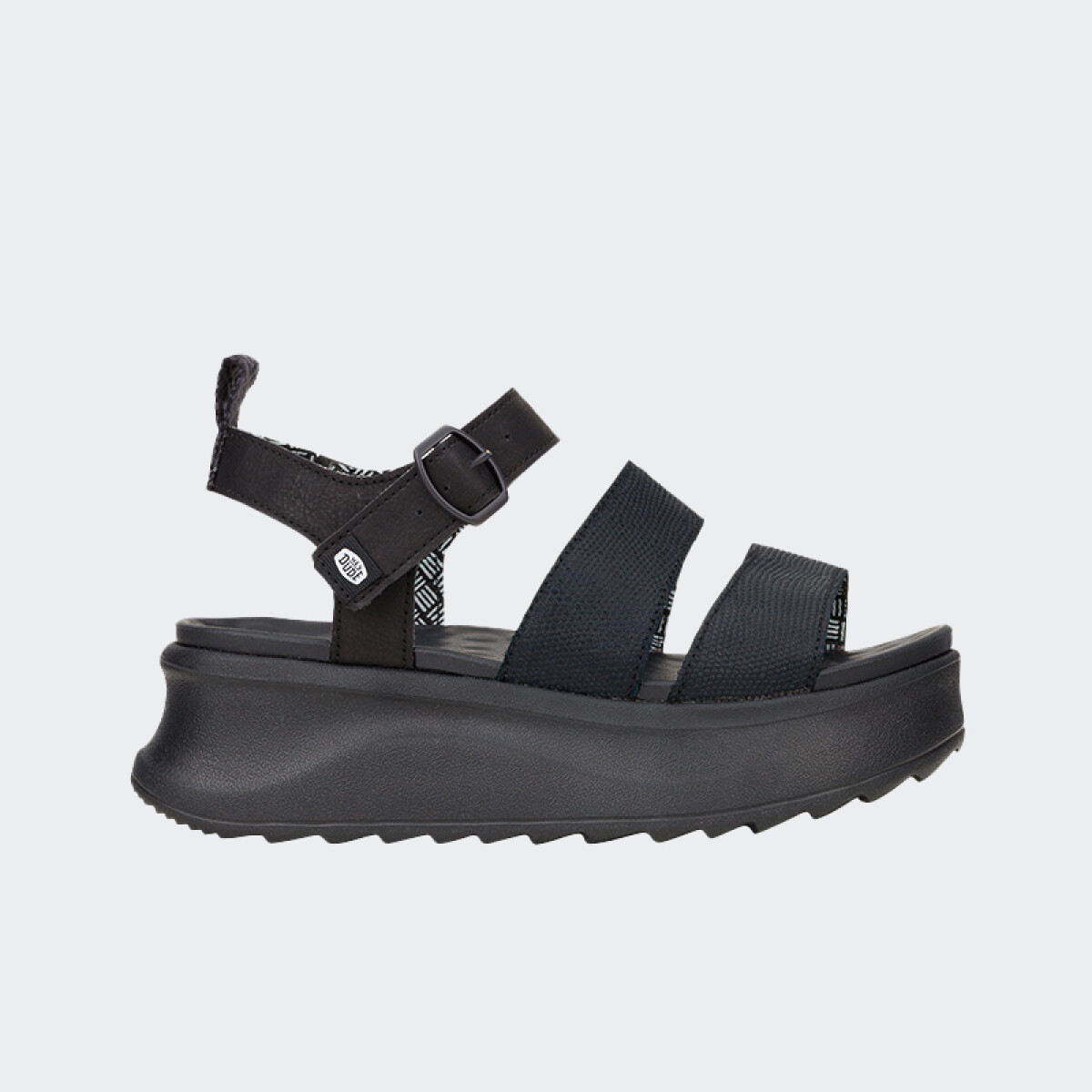 Sandalias Hey Dude Delray Buckle Classic - Negro 