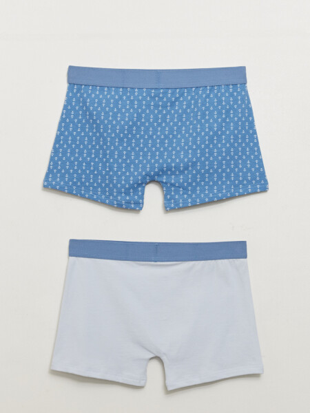 Pack x2 boxer Estampado Ancla Gris Y Azul