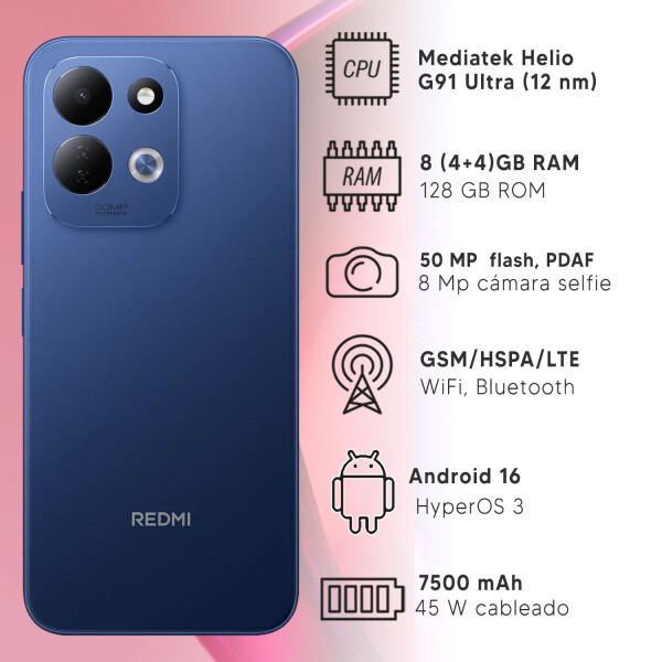 Xiaomi Redmi 17 8 (4+4)gb Ram 128gb 4g AZUL