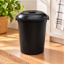 Papelera Tacho de Basura con Tapa 27 Litros Negro Papelera Tacho de Basura con Tapa 27 Litros Negro