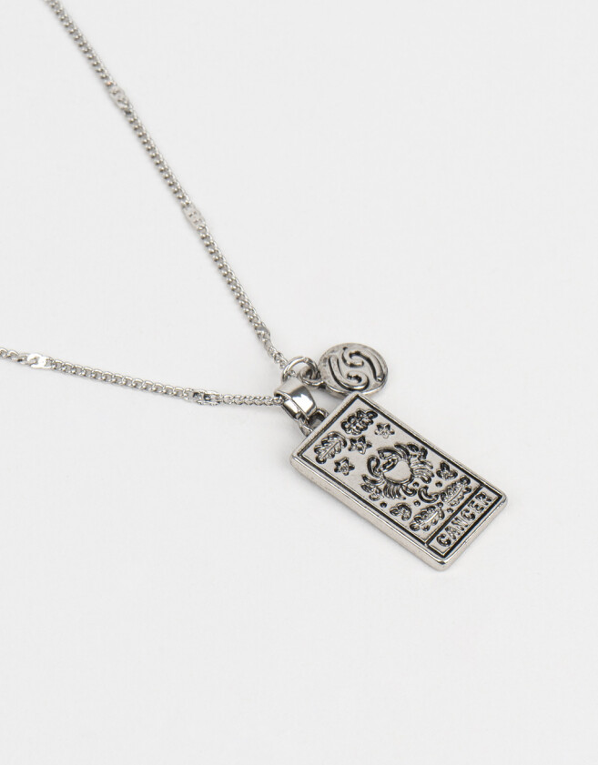 Cadena Corta con Dije De zodíaco Cadena Con Dije De Zodíaco Cáncer - Plateado