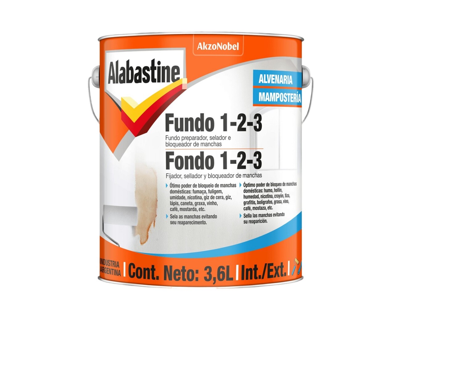 Fondo al Agua Interior Exterior 3.6L Alabastine 