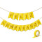 Cartel Feliz Cumple Amarillo