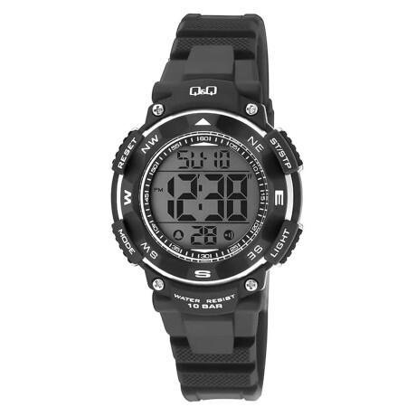 Reloj Q&Q Original Negro Digital Retroiluminación LED Negro