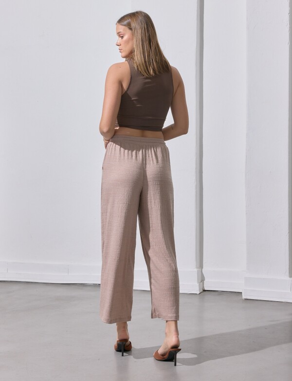 Pantalon Pull On TOSTADO